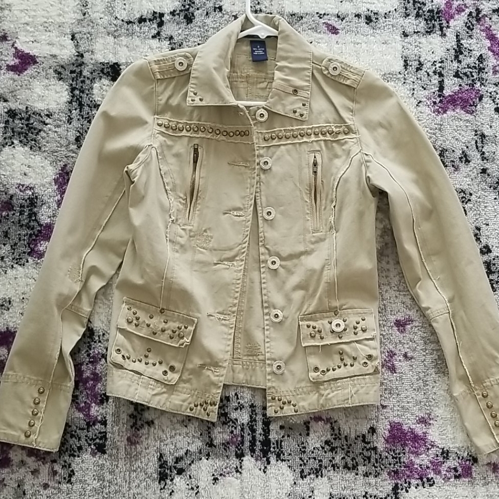 Studded tan jacket